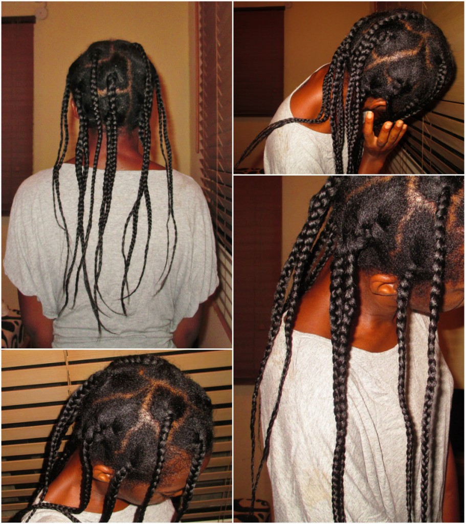 hair in braids