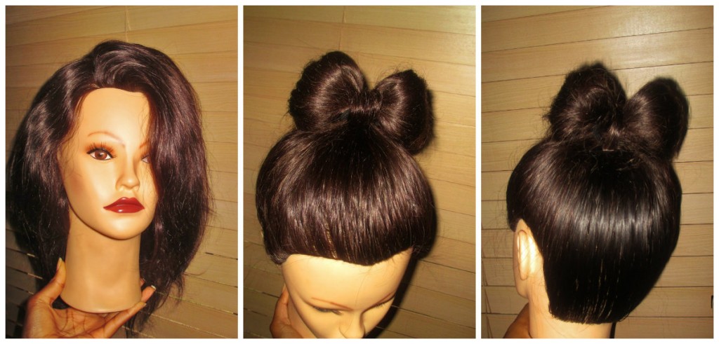 Bow bun collage 2